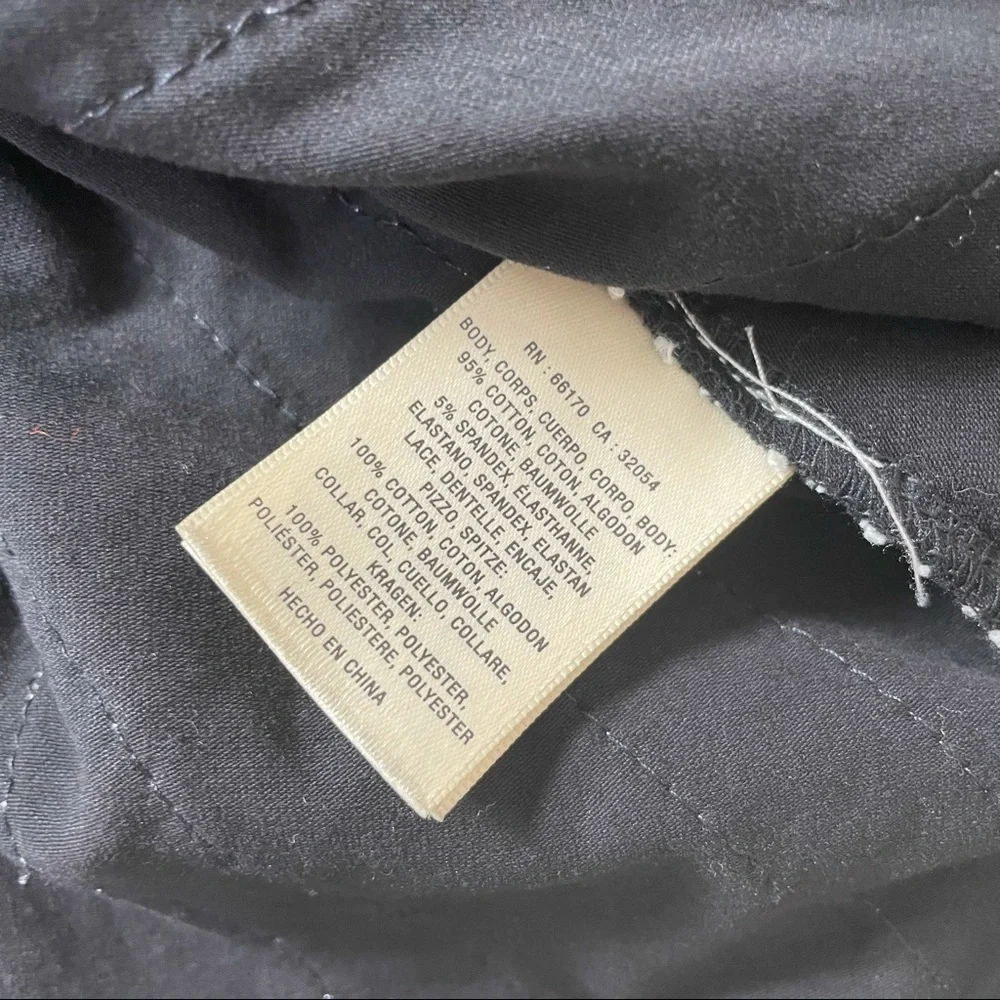 Anthro Lili’s Closet Lattice Line Lace Swing Top - Picture 7 of 8